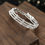 Thumbnail: Fashion Three Layer Rhinestone Stretch Bracelets 