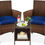 Thumbnail: Patio Furniture Sets All-Weather Conversation Set Outdoor Wicker 