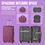 Thumbnail: 5PCS Luggage Set with Spinner Wheel ABS+PC Suitcase 
