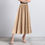 Thumbnail: down Skirt Women's Fashion Solid Color Pleated Skirt 