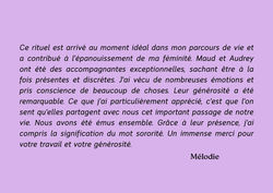 Témoignage rituel rebozo commequiers vendée alchimie métamorphosante passage de vie