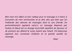 Avis massage 4 mains commequiers vendée alchimie métamorphosante cadeau d'anniversaire