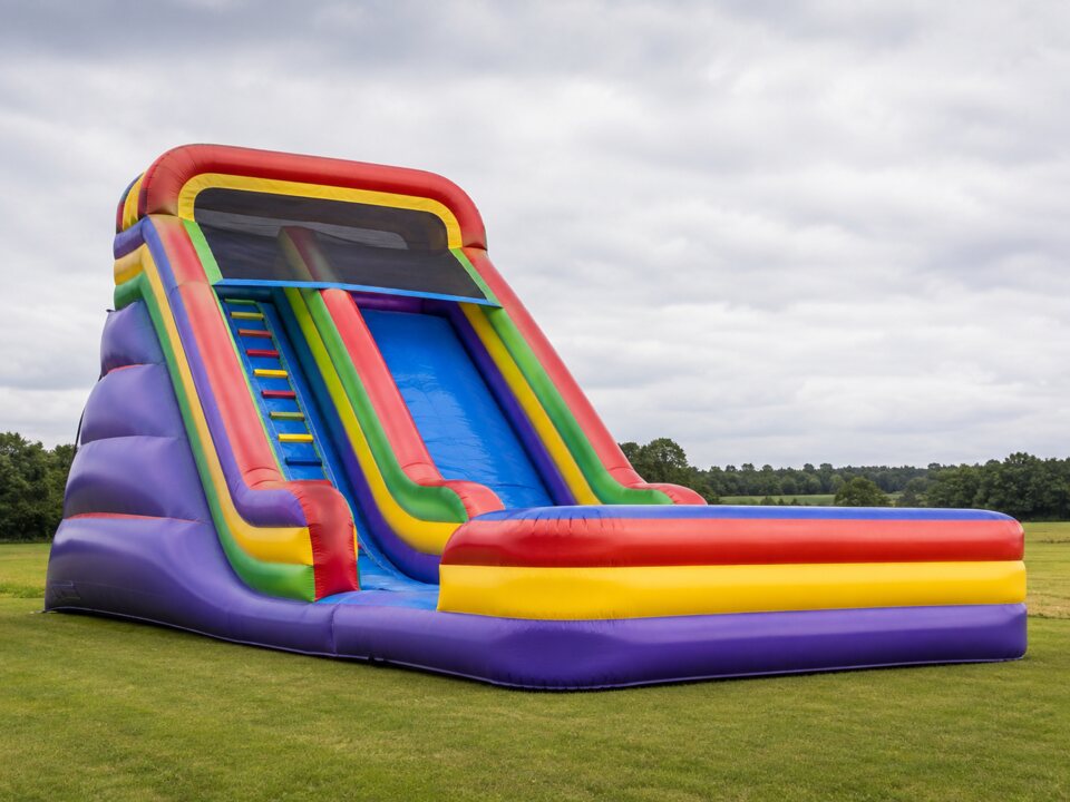 Giant inflatable slide