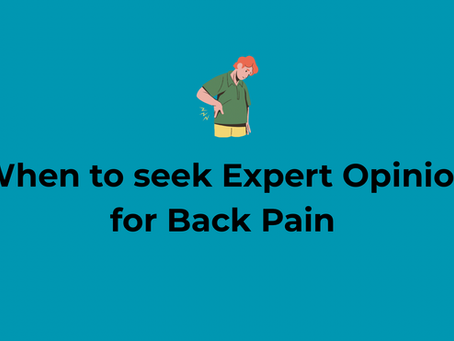 Back Pain - When to see a Neurosurgeon
