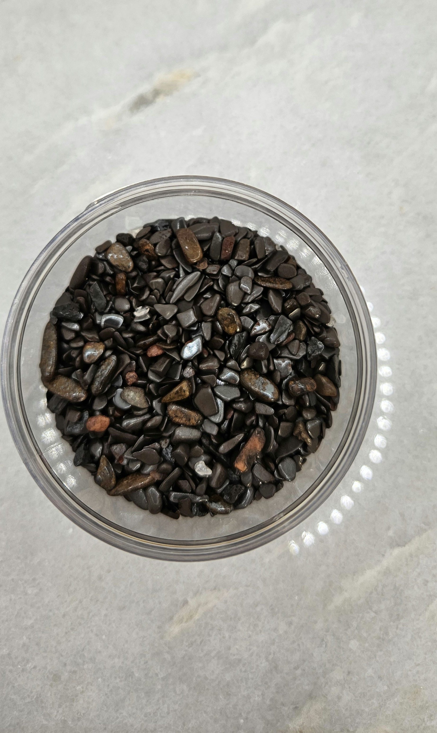 Ontladen steentje Hematiet 