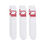 Thumbnail: NIKE DRI FIT SOCKS WHITE RED  UK 8-11