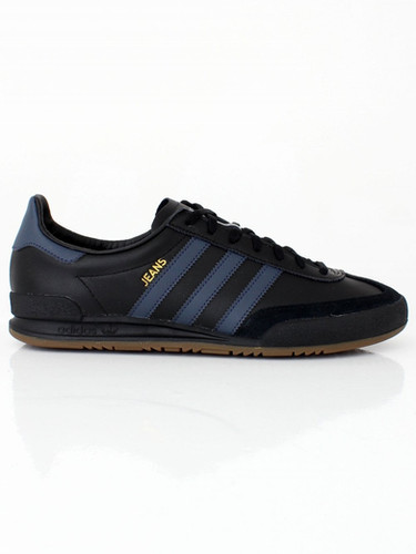adidas jeans trainers black leather