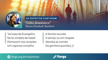 Os Mensageiros, cap. 35 - Culto doméstico