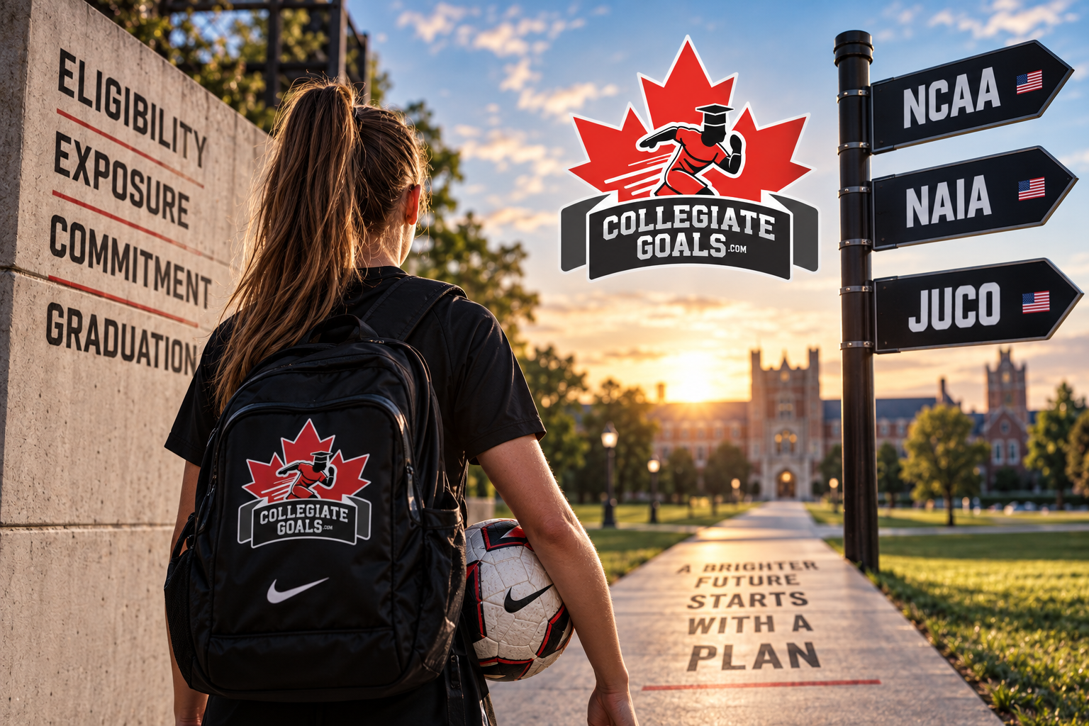 Canadian student-athlete planning Grade 9 to 12 courses for NCAA eligibility.