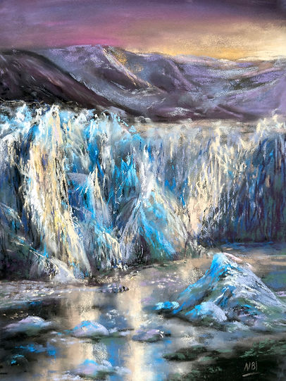Eternal Ice of Patagonia | Pastel