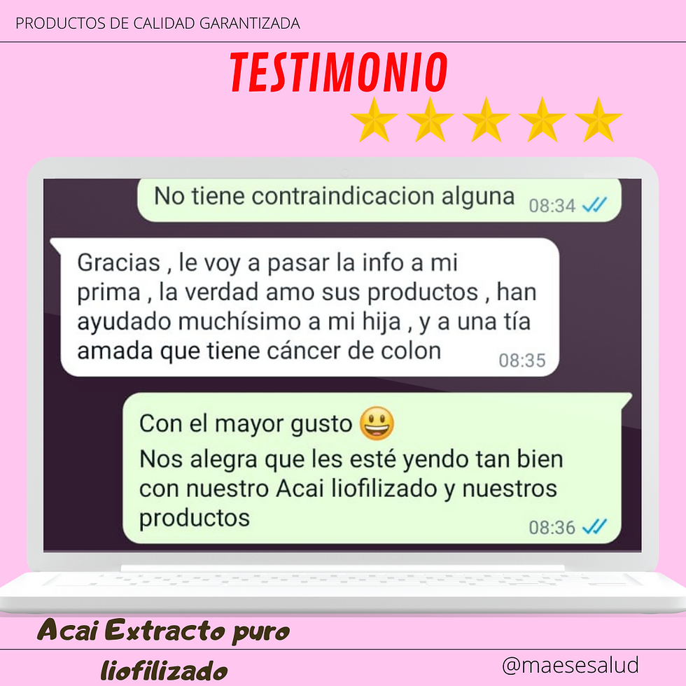 Miniatura: Extracto puro liofilizado de Acai.