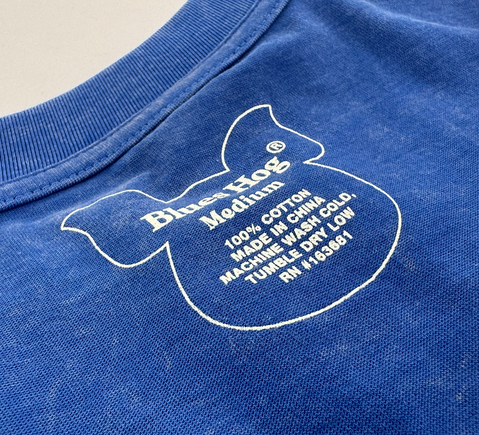 Custom inside neck label