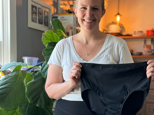 Lauren Fleming, founder of Hem Support Wear - a retail company that provides supportive pelvic floor garments in Austin Texas - woman-owned small business