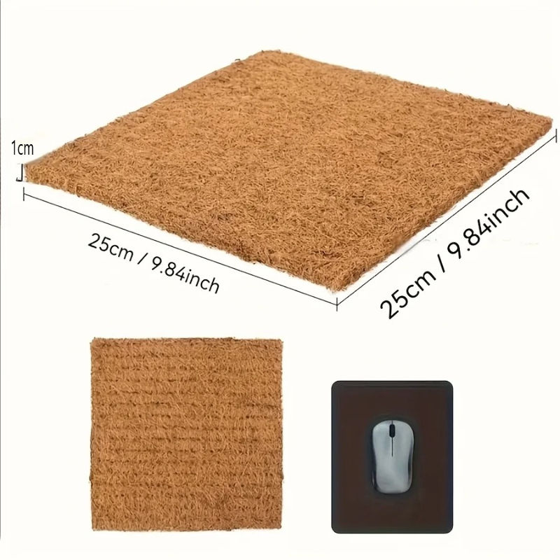 Thumbnail: 5/10pcs Nesting Liner Coconut Fiber Mat Nest Box Chicken Coop Chick Bird Rabbit 