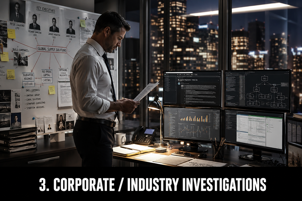 Coporate Industry Investigations PI Niche