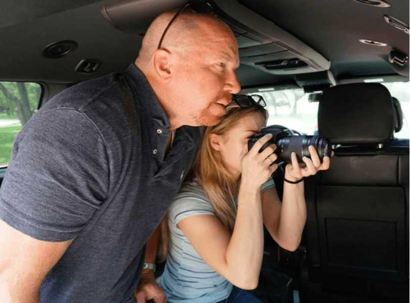 Dave Amis, founder of StriderPI, helping PI trainee