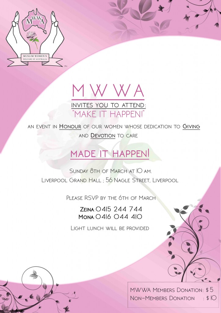 mwwa-International Womens day - Make it happen