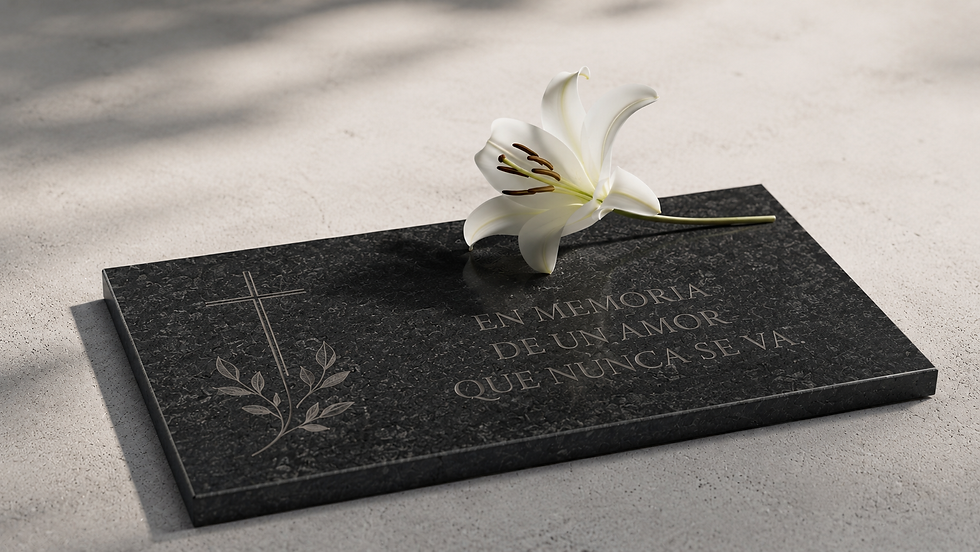 Black granite engraved plaque