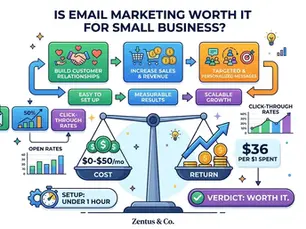 Is email marketing for small business worth it in 2026 by Zentus Agency
