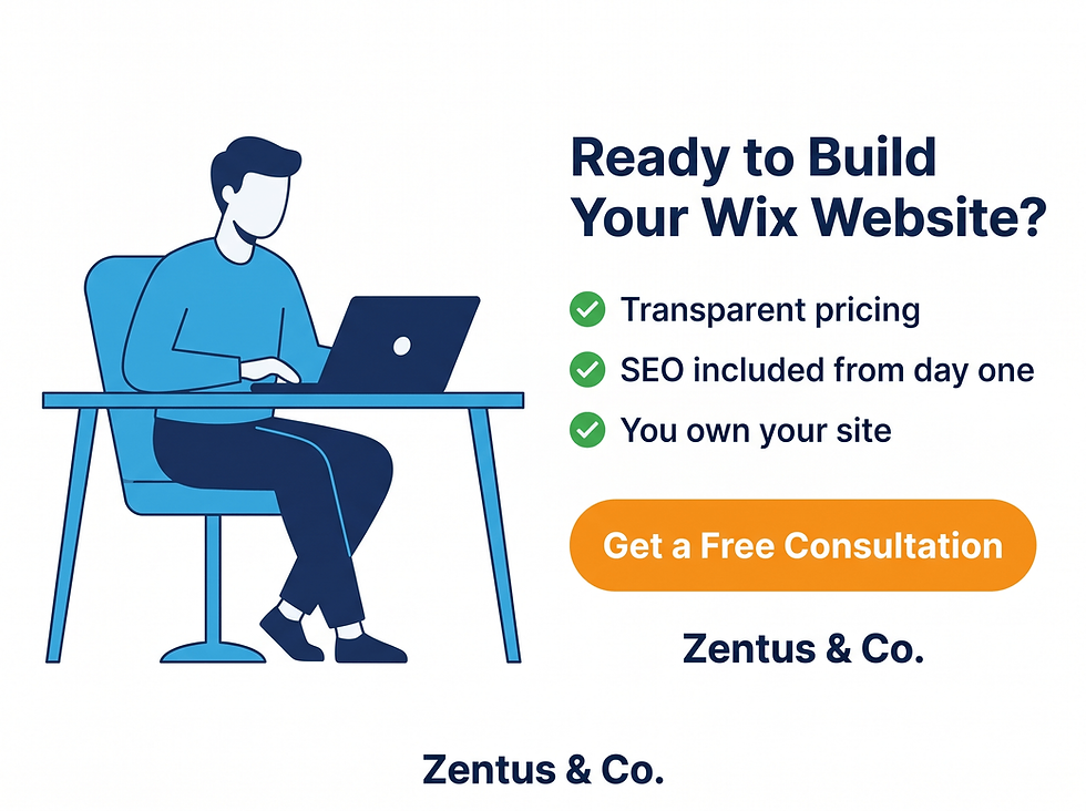 Ready to build your Wix website in Nashville — get a free consultation with Zentus Agency