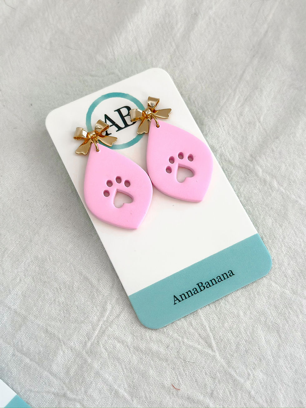 Thumbnail: AnnaBanana Paw Print Earrings