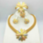 Miniatura: 24K Gold-Plated Jewelry Set: Necklace, Bracelet, Ring, Earrings