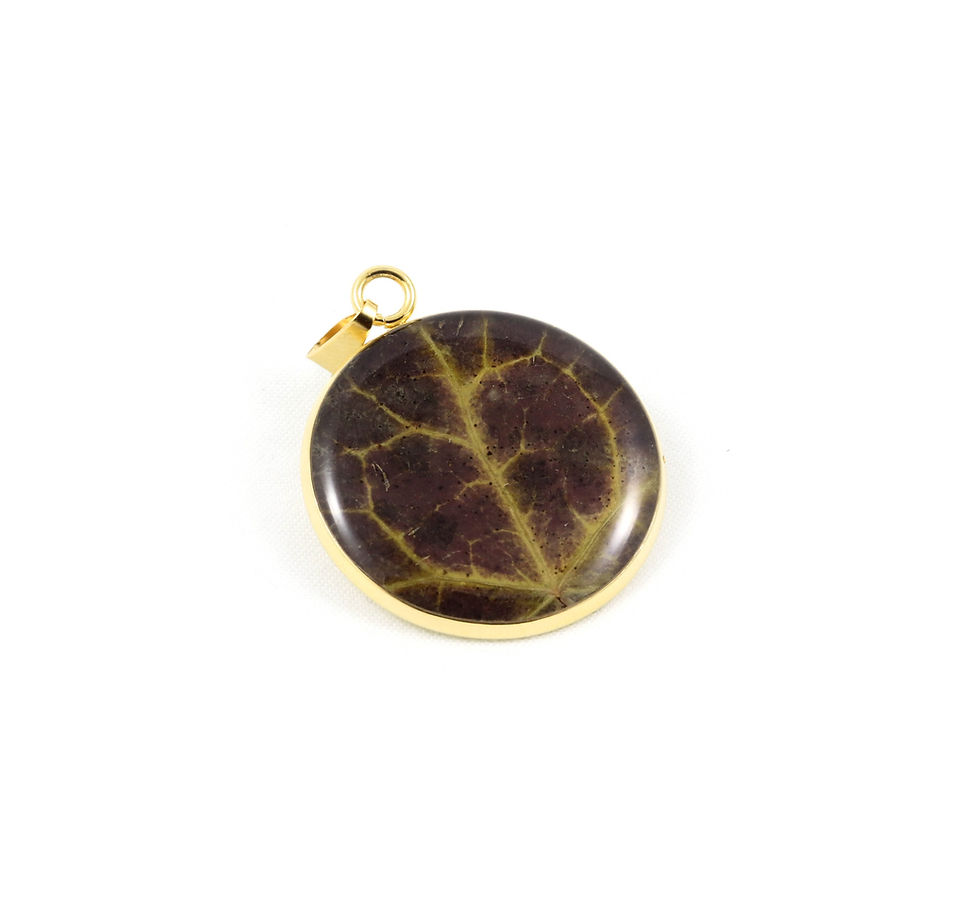 Thumbnail: Pendentif lierre couleur or