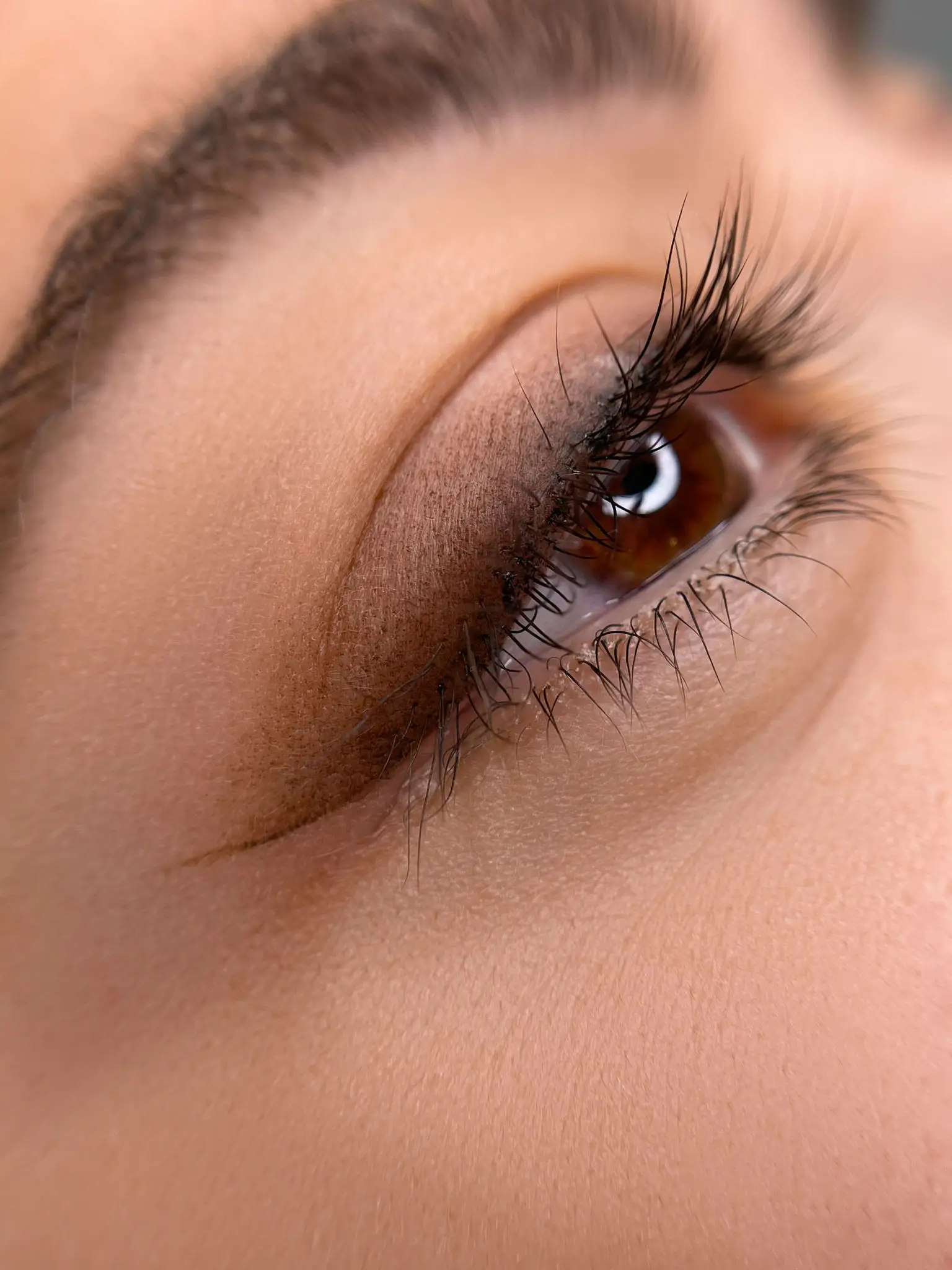 Healed permanent eyeliner tattoo