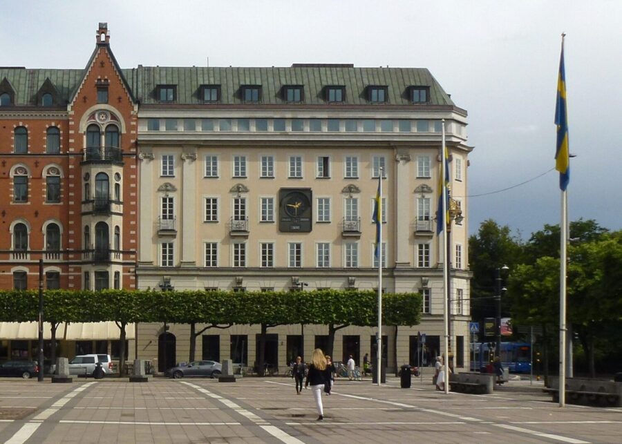 Norrmalmstorg, où se trouvait la Kreditbanken en 1973 ©Wikimedia