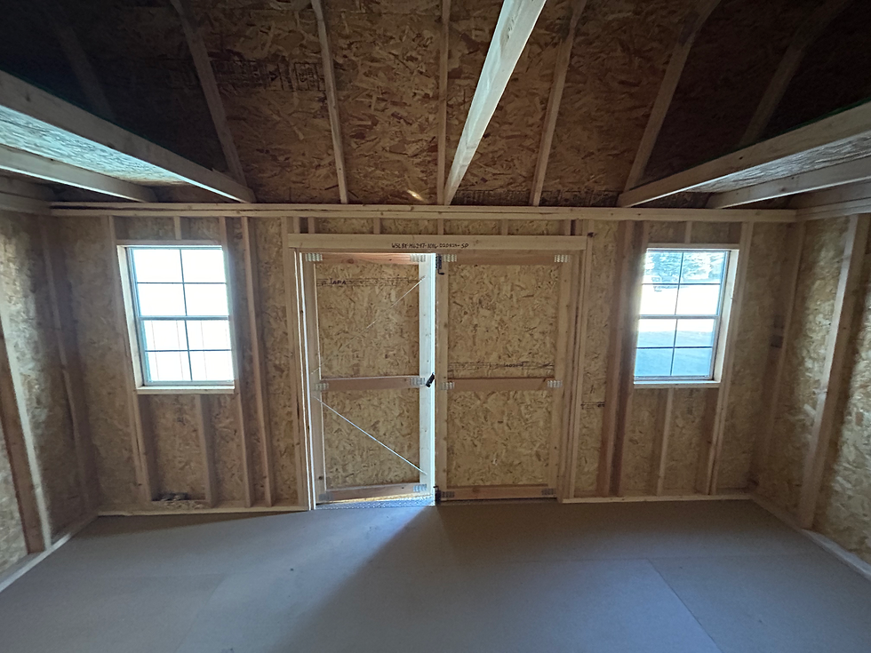 Thumbnail: 10x16 Lofted Barn Side Door with Windows 