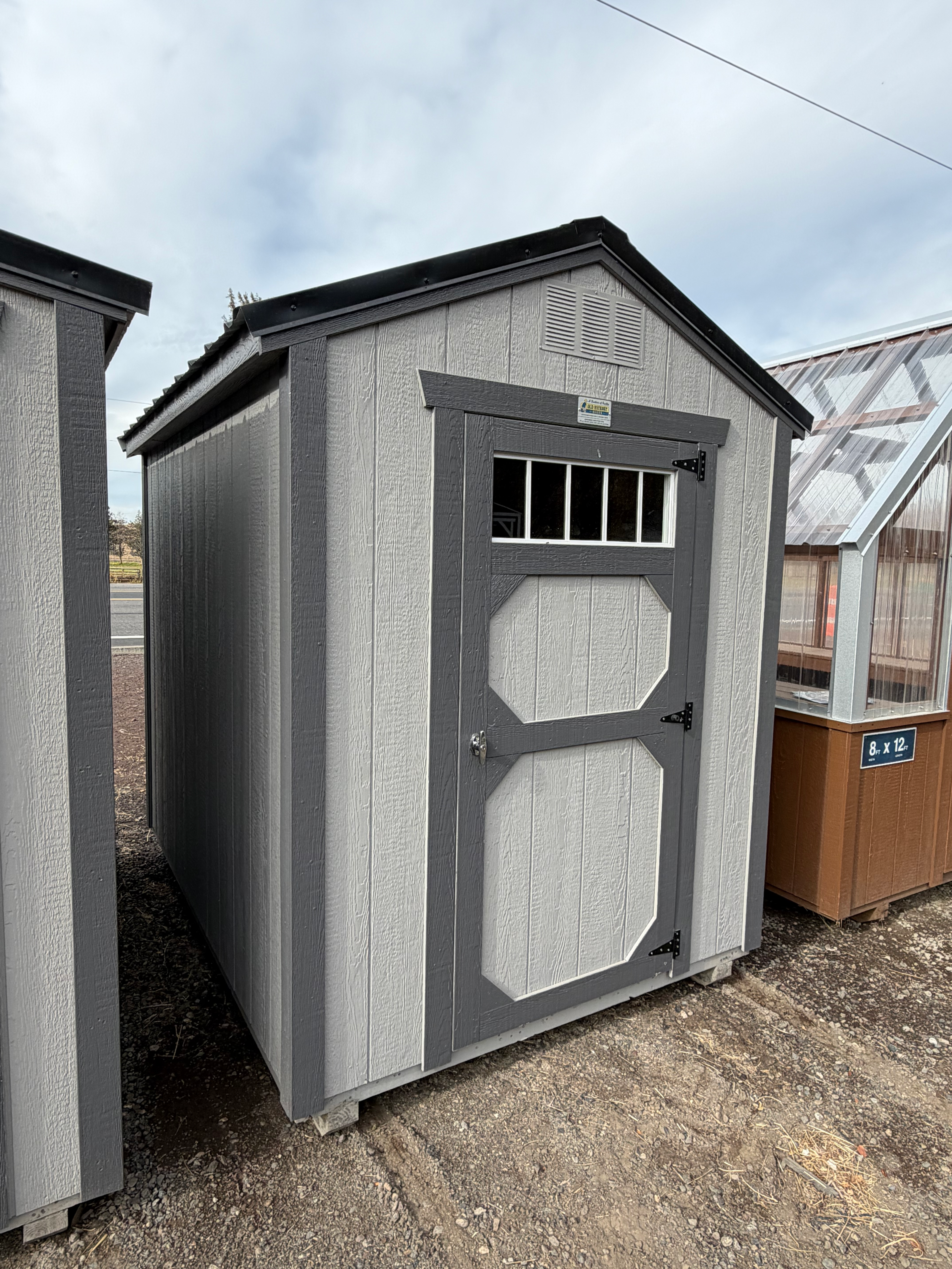 6x8 Micro Shed Utility Roof 