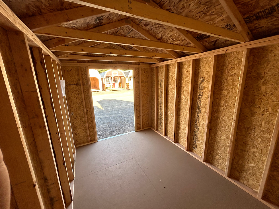 Thumbnail: 8x12 Utility Shed with 7 foot walls
