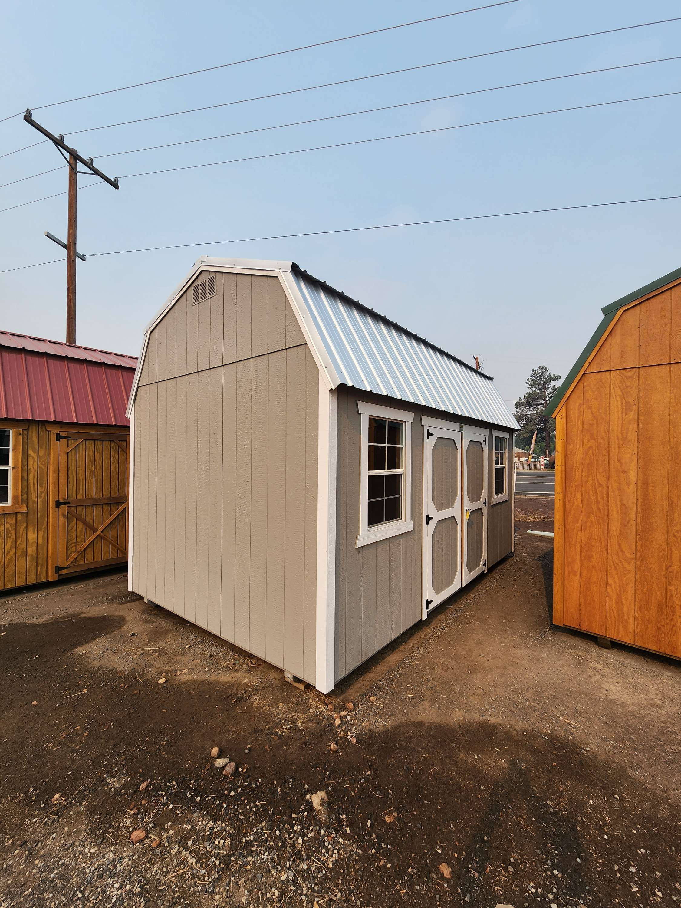 10x16 lofted barn side door