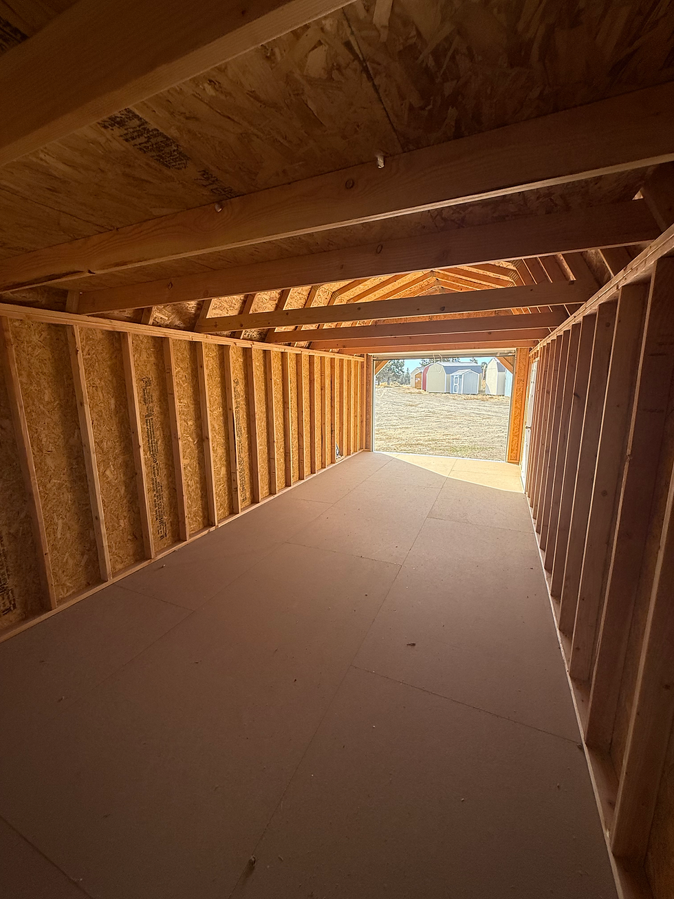 Thumbnail: 12x28 Lofted Barn Garage Package