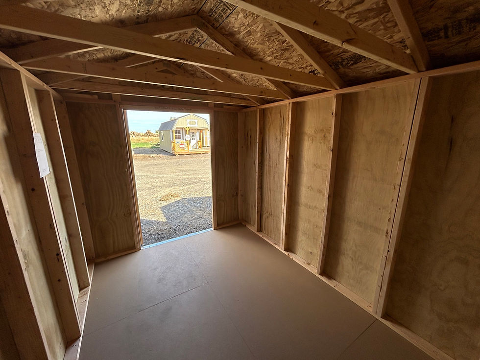 Thumbnail: 8x12 utility shed 7ft walls - Central Oregon Sheds
