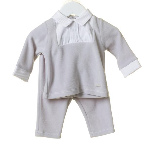 Grey velour 2 piece set