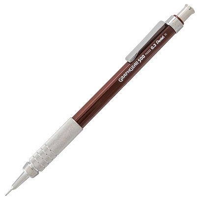 Pentel Graphgear 500 Mechanical Pencil 0.3mm - Brown
