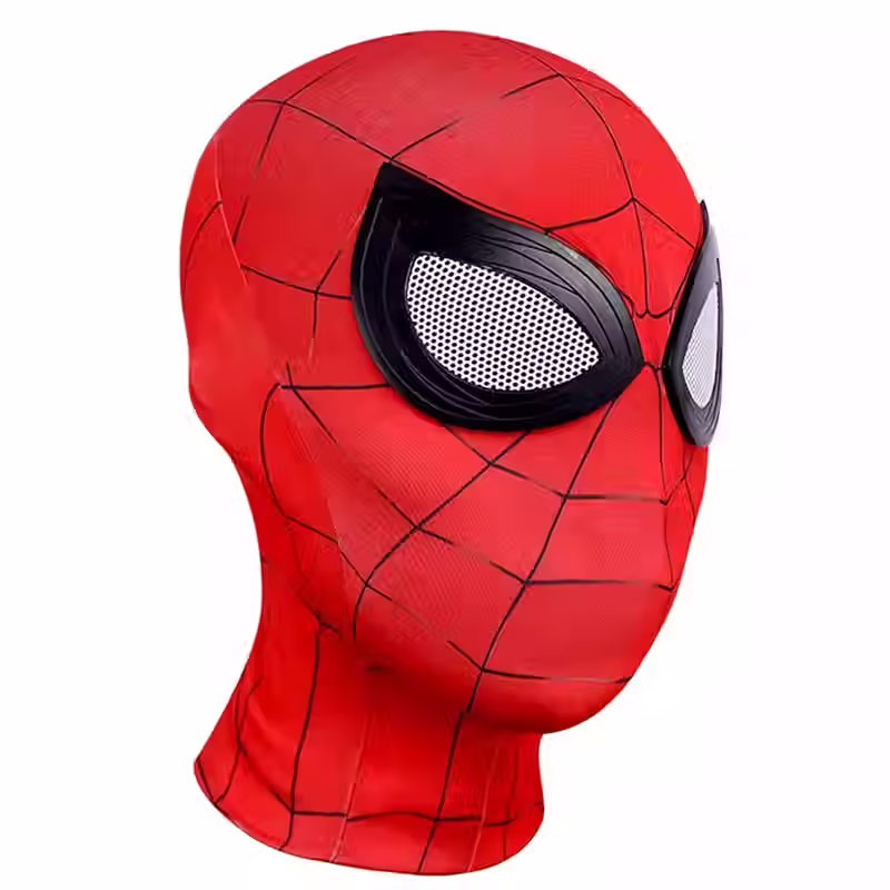 Maska Spidermana czerwona cosplay dzieci dorosłych strój superbohater