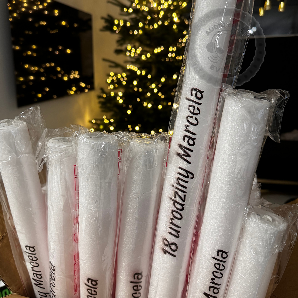 Miniatura: Świecąca Pałka Piankowa LED Z PERSONALIZACJĄ