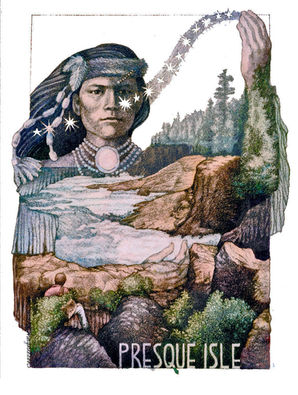 Manitourart, PresqueIsleart, graphiteart, lakesuperiorstormart