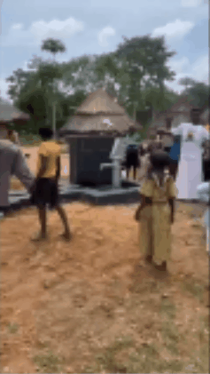 Compilation video showing children playing, a woman cooking, and a cultural ceremony in Bolivia