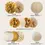 Thumbnail: Paper Flower & Paper Lantern Set Gold 11pcs / 1pkt 