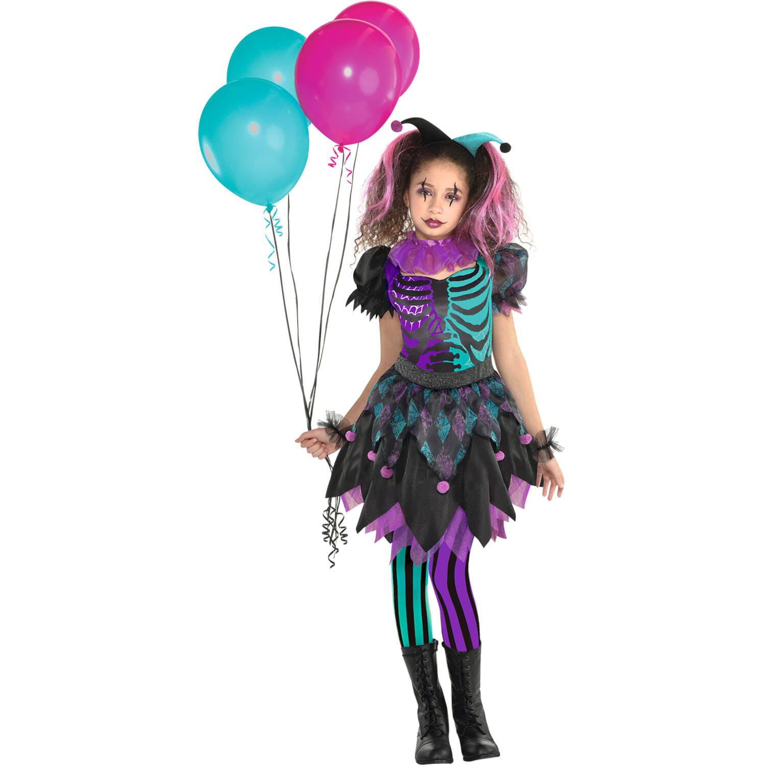 Child Costume haunted harlequin