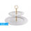 Thumbnail: Cupcake stand, 2 tier, plastic, available in 3 colours