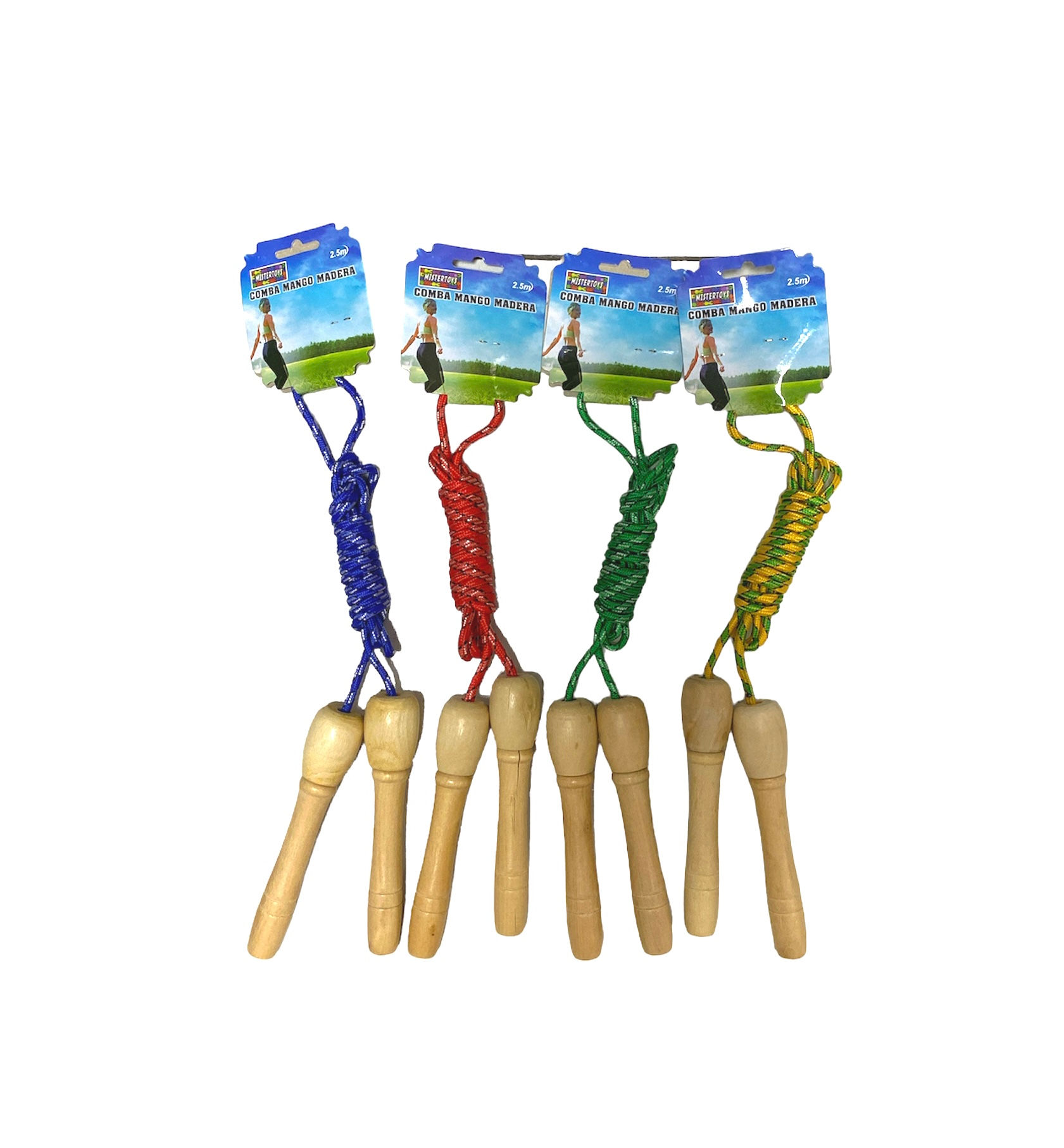 Skipping rope, approx. 250cm long, assorted 