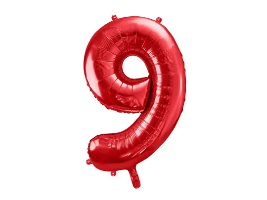 Thumbnail: Red 34” Number Foil Balloon (each)