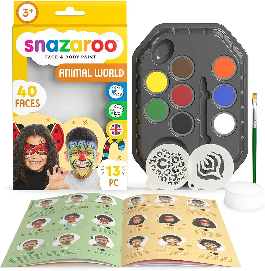 Snazaroo Face Painting Kit 13pcs / 1pkt