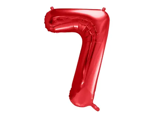 Thumbnail: Red 34” Number Foil Balloon (each)