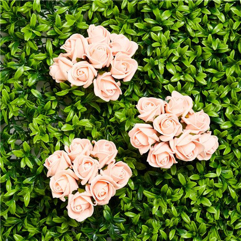 Thumbnail: Artificial flower bouquet mini roses, foam choice of colours, 8pcs/ 1 bunch