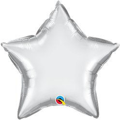 Thumbnail: Chrome Star Balloon - 20" Foil  (each)